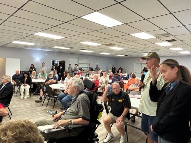 Members of the Somers Point VFW during the presentation