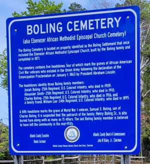 Thumbnail image of Boling Cemetery Commemorative Sign