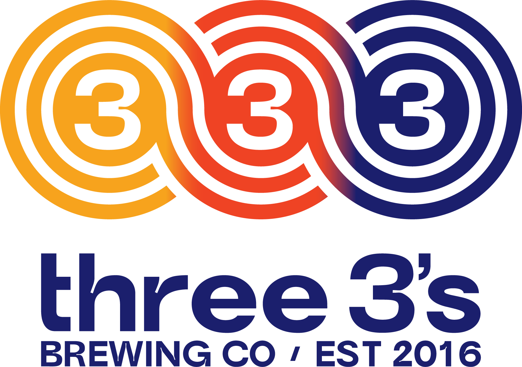 Three 3's Brewery Logo