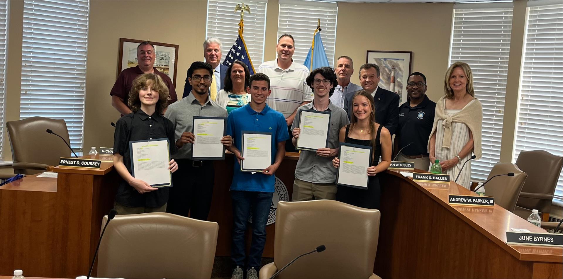 On Tuesday, July 16, 2024 the Atlantic County Board of Commissioners honored the NJAC Foundation scholarships to the 2024 recipients.