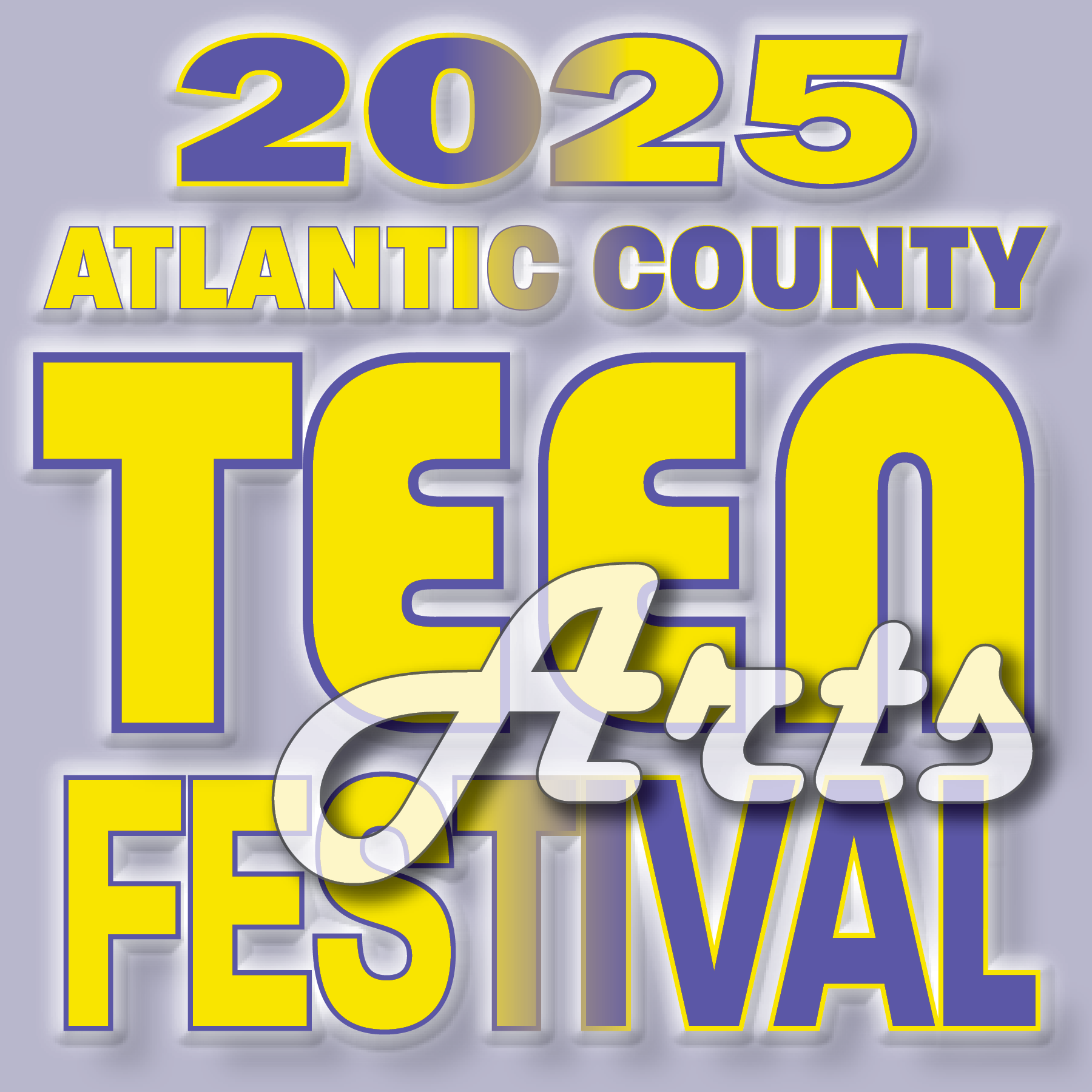 Atlantic County Teen Arts Festival Logo for 2025