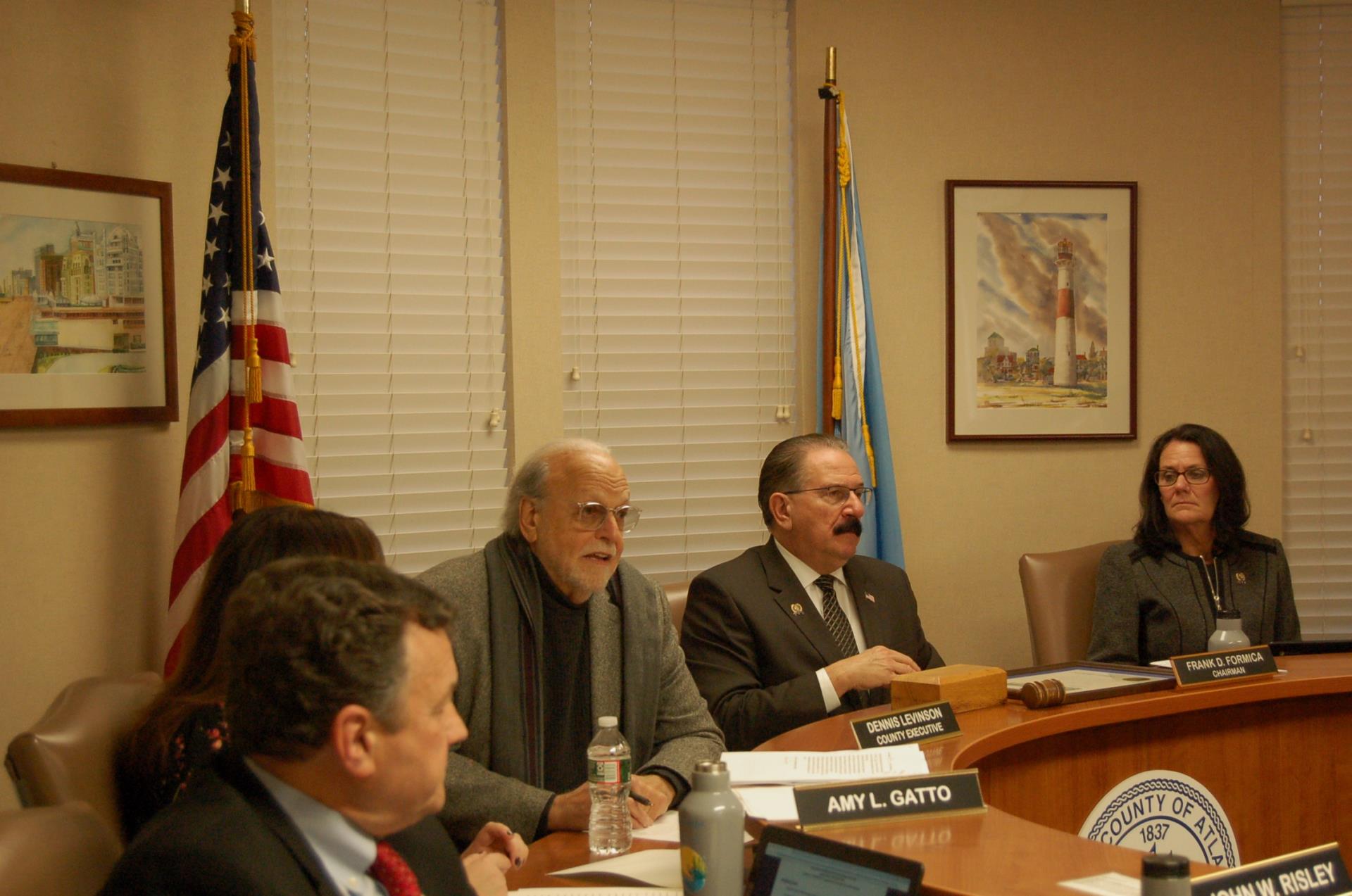 Dennis Levison during the Budget Message presentation